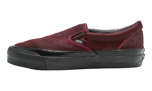 Classic Slip-On 98 LX "Pony Hair Burgundy Black" VN000EEZBRG