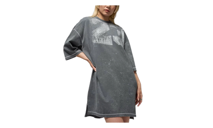 Jordan Flight T-Shirt Dress WMNS "Iron Grey / Light Smoke Grey /Sail" HQ9196 068