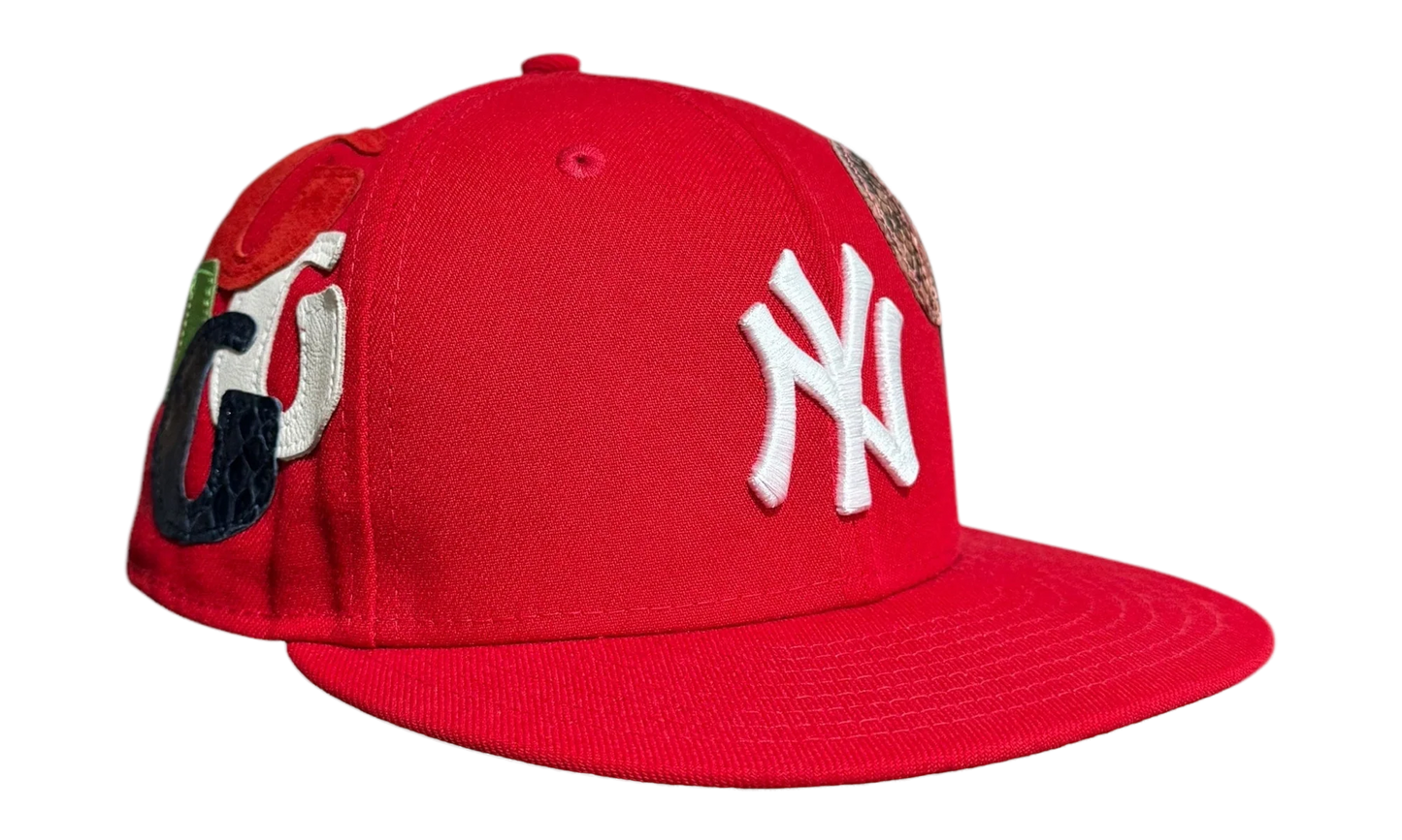 Gallery Dept x New Era - 59FIFTY New York Yankees Fitted Hat "Red" GD111