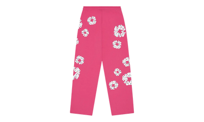 Rhinestone Cotton Wreath Sweatpants "Pink" DT515