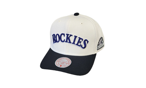 MLB Cooperstown Off Word Pro Snapback Cap "Colorado Rockies - Off White" HP11517 CROOFWH