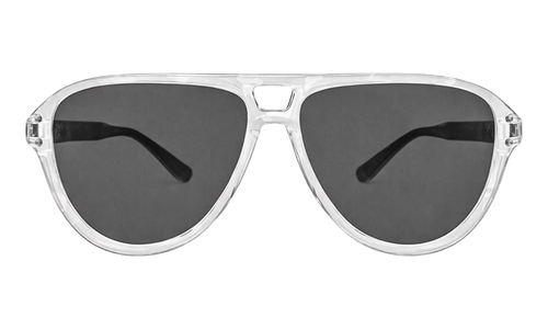 Aviator Logo Sunglasses "White / Black / Silver" XA41764AC WBS