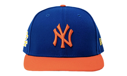 59FIFTY MLB FW21 NY YANKEES FITTED HAT "ERIC EMANUEL - Royal/Team Orange" EE422