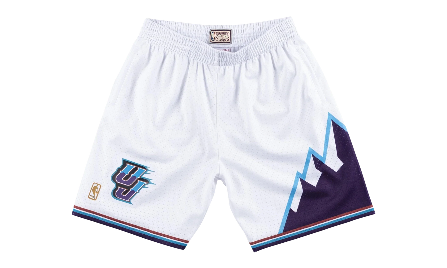 NBA Swingman Shorts "1996 Utah Jazz - White" SMSHAC19029 UJAWHIT96