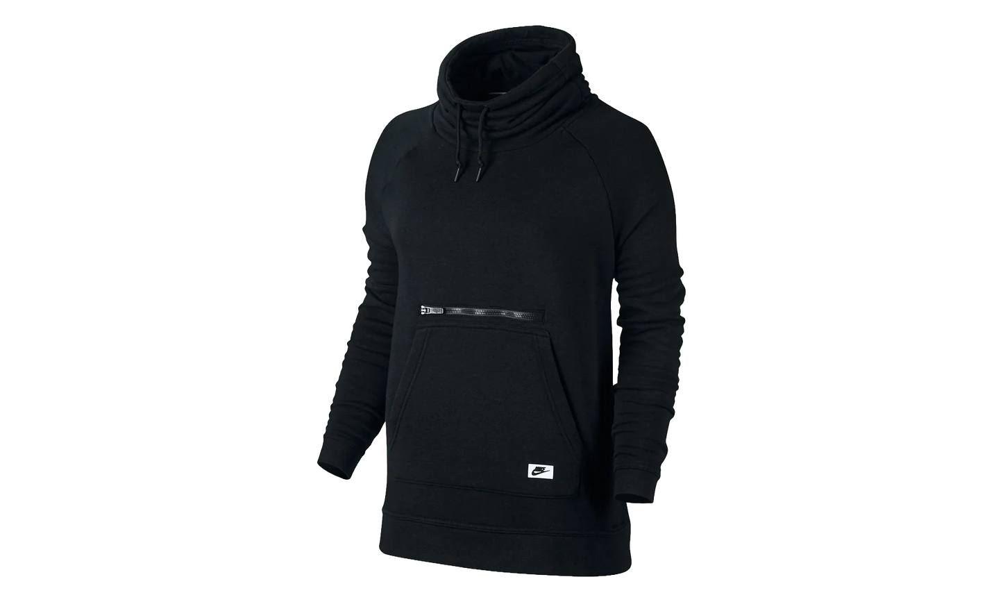 Sportswear Modern Funnel Neck Sweatshirt WMNS "Black" 803599 010
