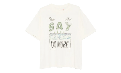 Say Less Do More Tee "White" HTG260196 WHT