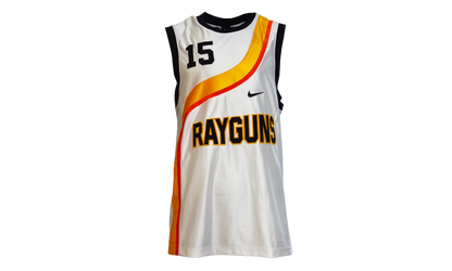 Roswell Rayguns Vince Carter Basketball Jersey "White / Gold Orange" CV1970 100