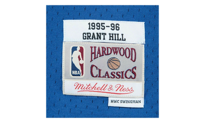 NBA Grant Hill Swingman Road Jersey "1995 Detroit Pistons - Royal" SMJYAC18025 DPIROYA95GHI