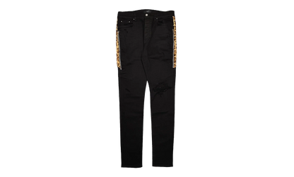 Half Track Broken Jeans "Black Leopard" S0M01154SD BLA