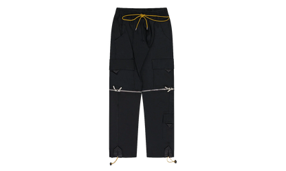 Half Zip Cargo Pants "Black" RHD-MBTM-0237