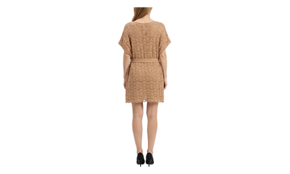 Poncho Style Crochet Laced Mini Dress WMNS "Dark Sand" AF4R0005KD780AG