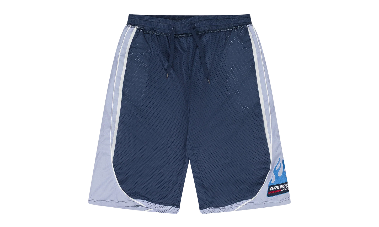 Multi Tag Gym Shorts "Blue / Silver" GUT MBTM 0006