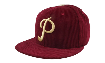 MLB Team Cord Fitted Phillies 1950 Cap "Cardinal" 6HSF1838 PPH50PPPCARD