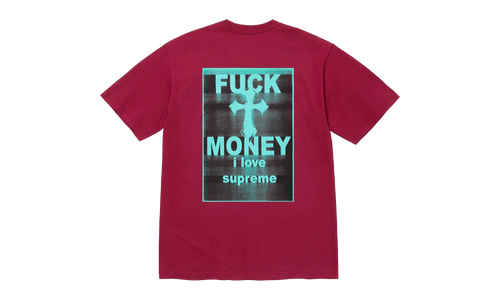 Fuck Money Tee "FW24 - Cardinal" SU27208