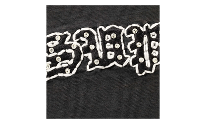 Rhinestone Raglan S/S Top "SS26 - Black" SU27321