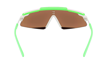 Marquee Sunglasses "Strike Green White / Bronze Brown Mirror" FN0302 398