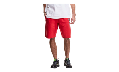 C-Life 10" Reverse Weave Cutoff 3-D Logo Shorts "Red" 89597 586528 040