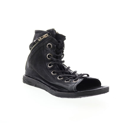 Rhett 534074-302 Womens Black Leather Strap Sandals Shoes