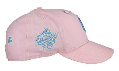 59FIFTY New York Yankees 1999 World Series Fitted Hat "Sky / Pink" NE419