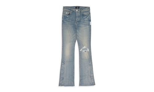 Broken Flare Skinny Jeans "Blue" PF22MDF092_CLAY_INDIGO
