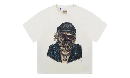 Oct Biker Dog Tee "Light Archival White" GD102