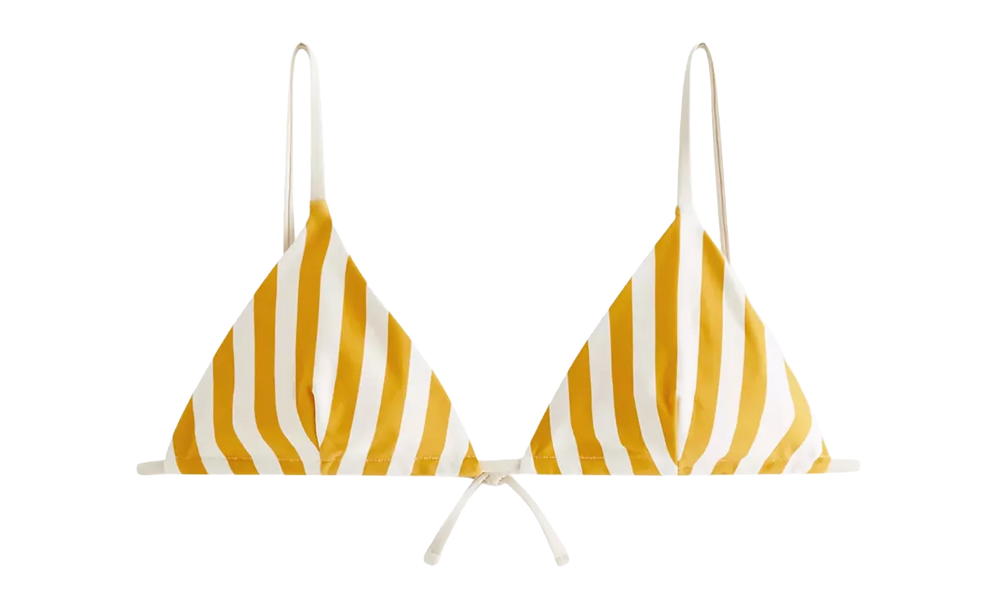 Lucia II Kith Stripe Triangle Top WMNS "Pastel Yellow" KITH122
