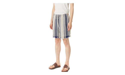 Stripe Linen Training Pants "Indigo" 963563
