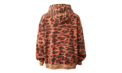 Sunfaded Cheetah Zip-Up Jacket "Red" HSR269