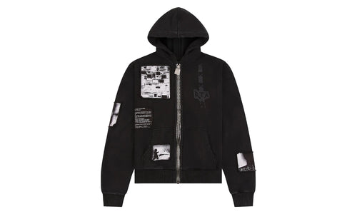 Zev Digital Patch Hoodie "Black" MDGDK909 BLK