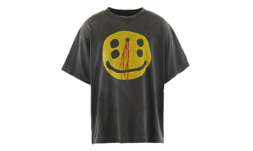 Cactus Plant Flea Market Smiley Face Logo Short Sleeve Tee Shirt "Black" SM YS1 0000 C01