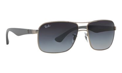 Square Sunglasses "MATTE SILVER" RB3516-019-8G_59