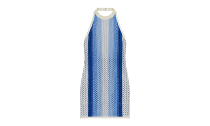 Crochet Knit Anya Mini Dress "Kyanite" KITH10