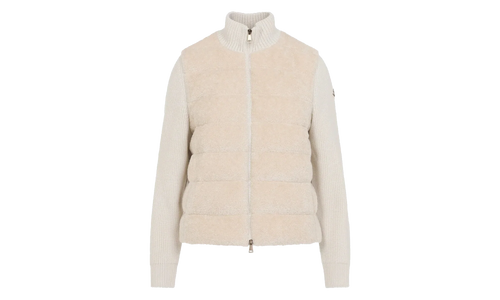 Stand Up Collar Zip Up Cardigan WMNS "White" MON53