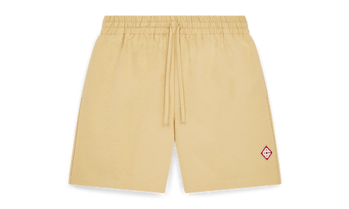 Drawstring Monogram Shorts "Yellow" MPF25 TR 287 01