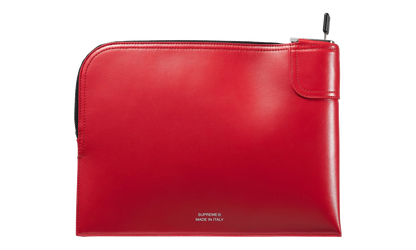 Leather Money Bag "FW25 - Red" SU26988