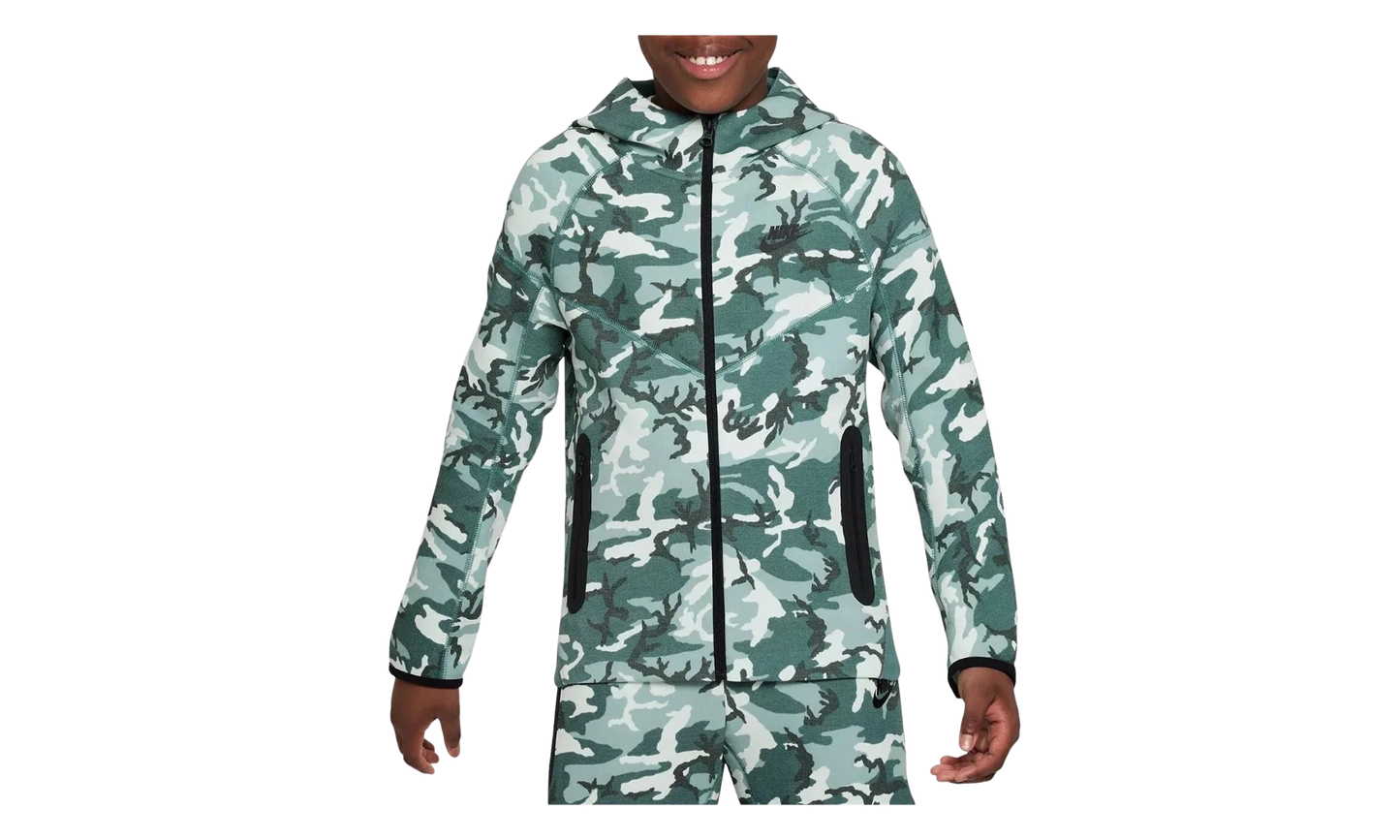 Sportswear Tech Fleece Full Zip GS "Green Camo" FN9118 361