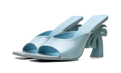 Mule Leather Heels WMNS "Blue" PWIJ003S23LEA0014000