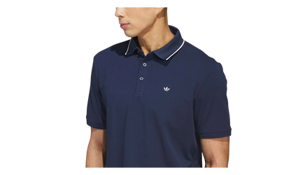 Originals Twistknit Trefoil Polo Shirt "Night Indigo / Chalk White" KB8622