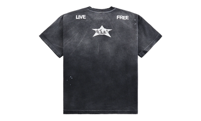Distressed Star Tee "Vintage Black" BAR30