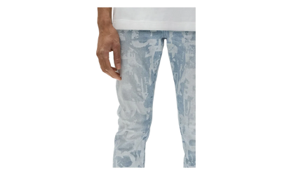 Skinny Grunge Print Jean "Light Indigo" P001 SGGT325