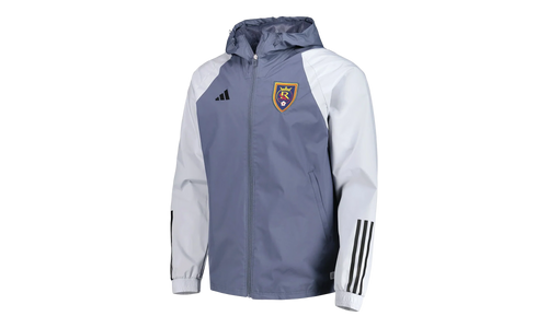 REAL SALT LAKE ALL-WEATHER RAGLAN FULL-ZIP JACKET "Charcoal" IL3028