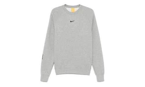 NOCTA FLEECE CS CREWNECK SWEATSHIRT "Dark Grey Heather / Matte Silver / Black" FN8160 063