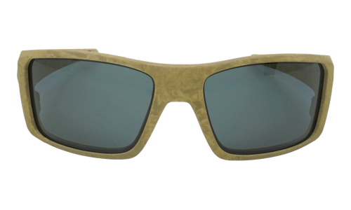 Heliostat Polarized Sunglasses "Matte Stone Desert Tan / PRIZM Grey" OO9231 17