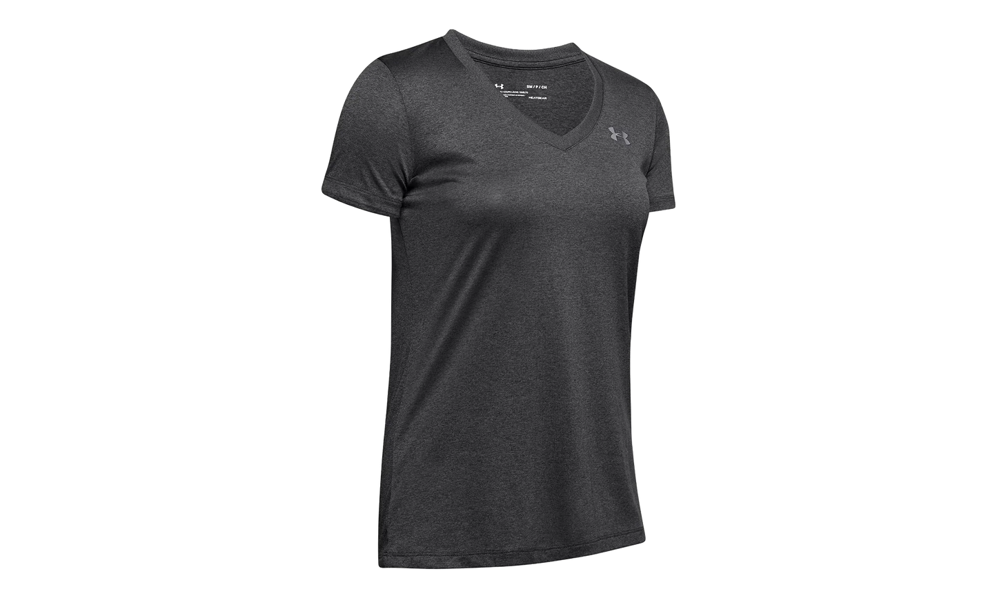 Tech V-Neck Short Sleeve T-Shirt WMNS "Gray" 1255839 090