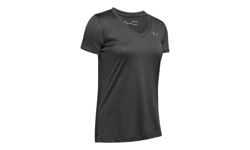 Tech V-Neck Short Sleeve T-Shirt WMNS "Gray" 1255839 090