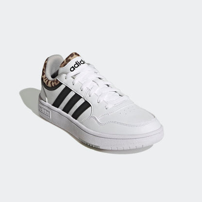 Women's adidas Hoops 3.0 Basketball Low Classic Leopard Graphic Shoes