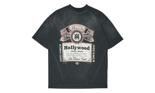 Hollywood Arts & Crafts Studded Logo Short Sleeve T-Shirt "Black" AMJYTE1159 001