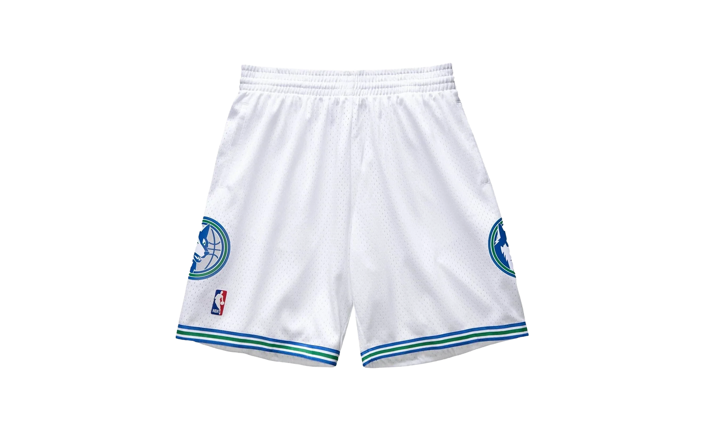 NBA Swingman Shorts "1995 Minnesota Timberwolves - White" SMSHSB19045 MTIWHIT95
