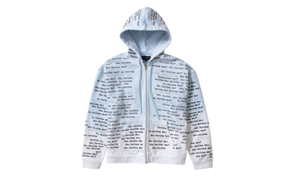 Scripture Zip Up Hoodie "Light Blue" DIGY93S3