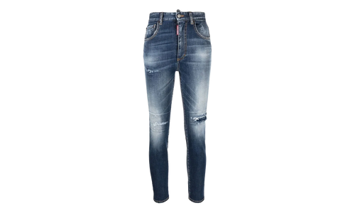 Dark Wash High Waist Cropped Twiggy Jeans WMNS "Denim" S75LB0746S30685470